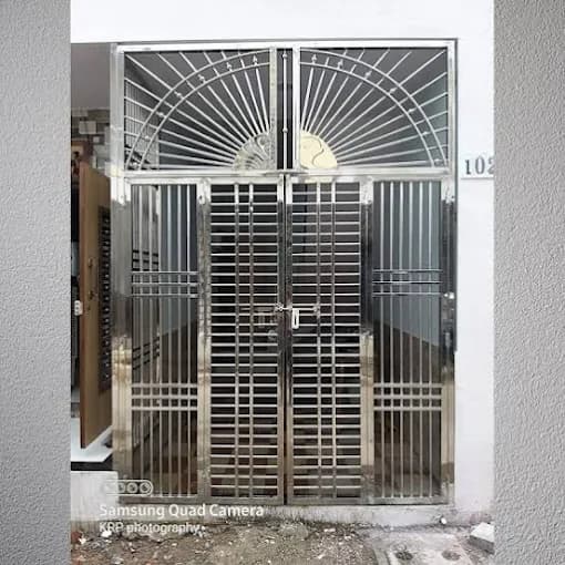 SS Designer Main Door — RN All Steel Fabrication